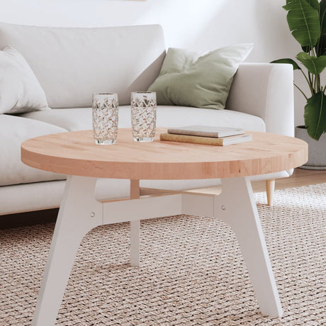 Table Top Ø Round Solid Wood Beech