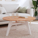 Table Top Ø Round Solid Wood Beech