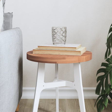 Table Top Ø Round Solid Wood Beech