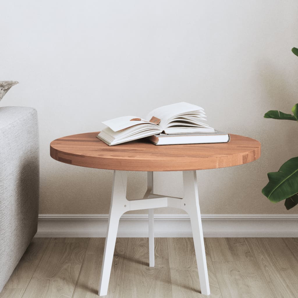 Table Top Ø Round Solid Wood Beech