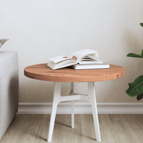Table Top Ø Round Solid Wood Beech