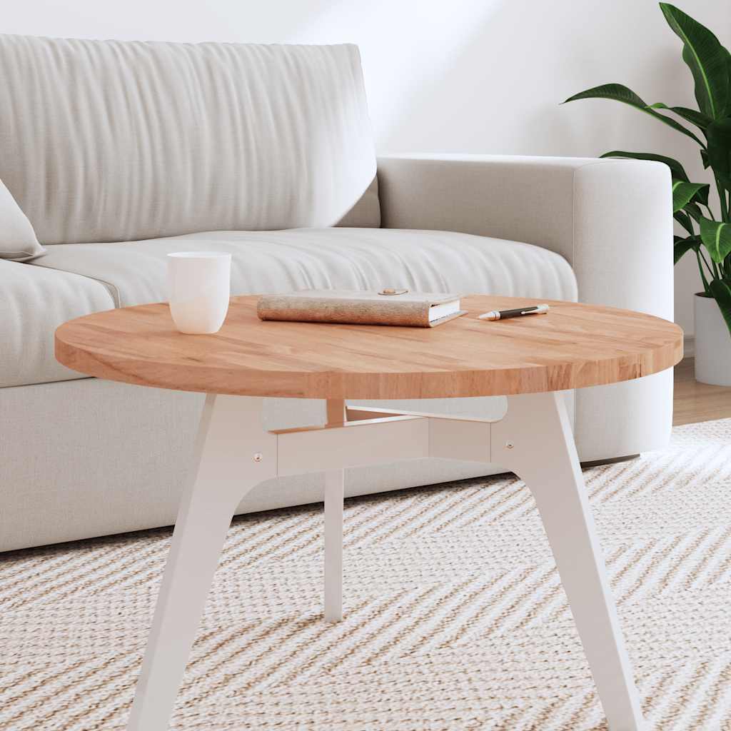 Table Top Ø Round Solid Wood Beech