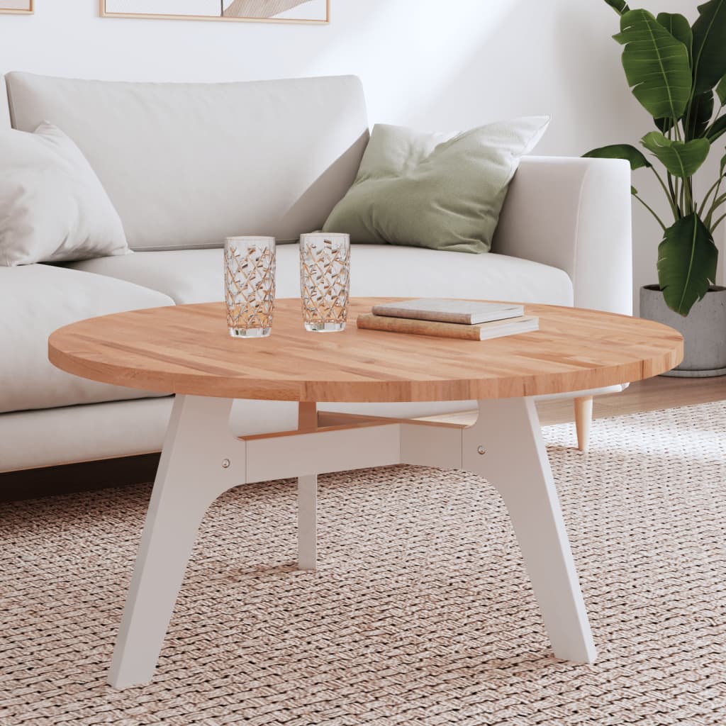 Table Top Ø Round Solid Wood Beech