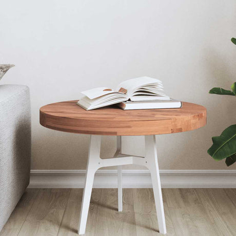 Table Top Ø Round Solid Wood Beech