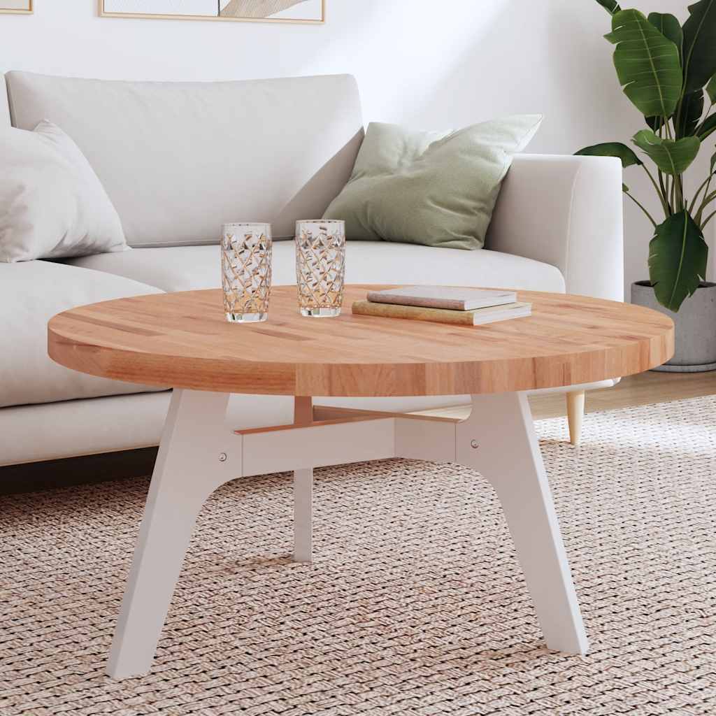 Table Top Ø Round Solid Wood Beech
