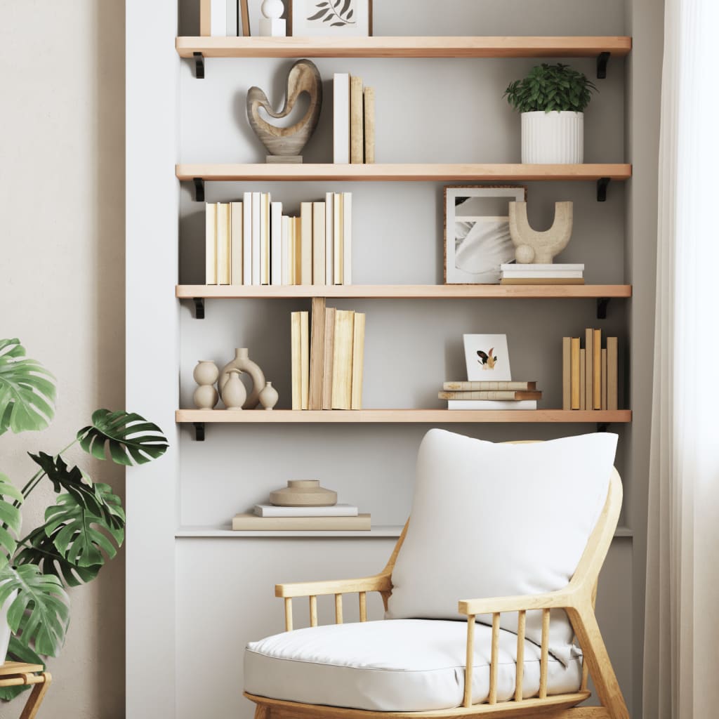 Wall Shelf Solid Wood Beech