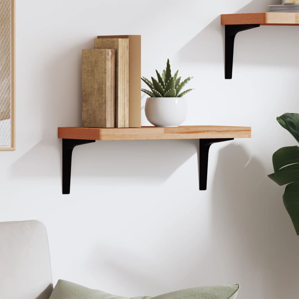 Wall Shelf Solid Wood Beech