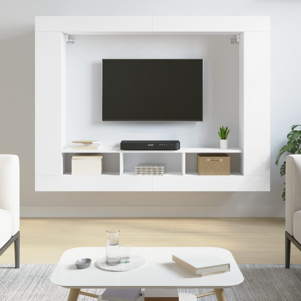 Tv Cabinet 152X22X113 Cm Engineered Wood