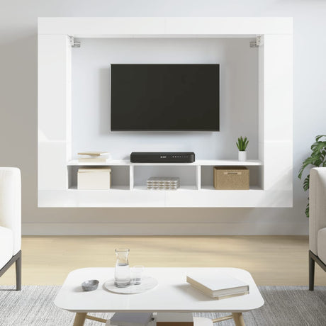 Tv Cabinet 152X22X113 Cm Engineered Wood