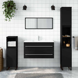 2 Piece Bathroom Furniture Set Engineered Wood