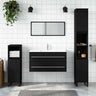 2 Piece Bathroom Furniture Set Engineered Wood