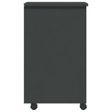 Rolling Cabinet With Drawers Moss Solid Wood Pine