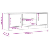 Tv Cabinet 102X30X37.5 Cm Engineered Wood