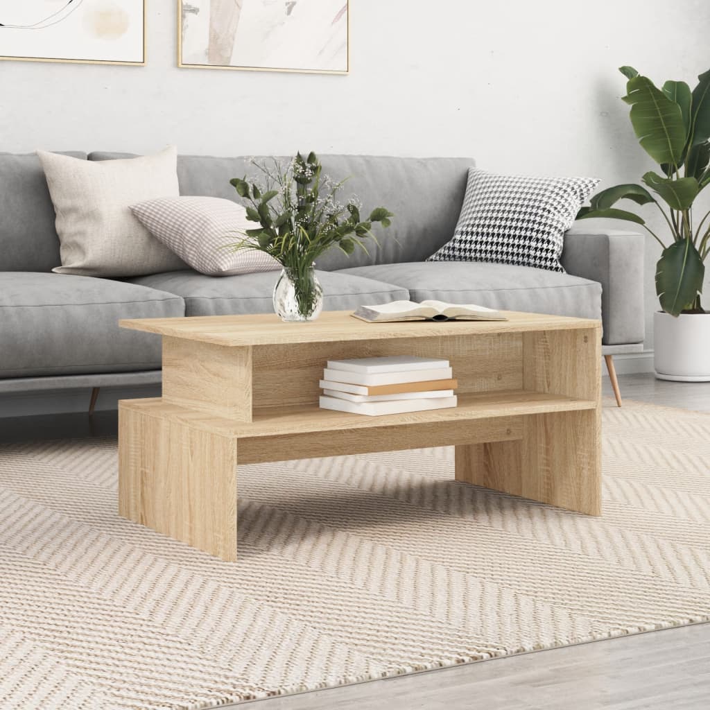 Coffee Table 90X55X42.5 Cm Engineered Wood