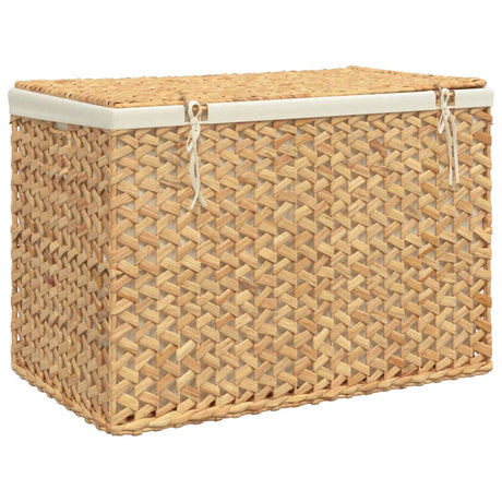 Laundry Basket With 3 Sections 75X42.5X52 Cm Water Hyacinth
