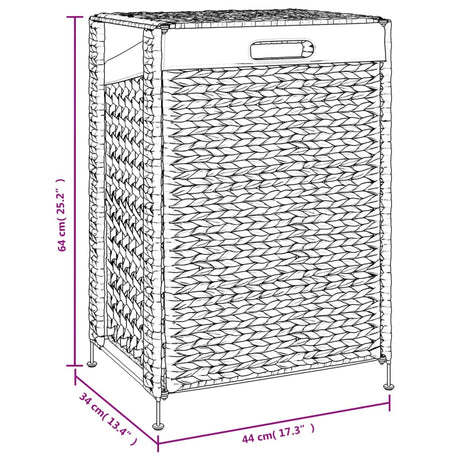 Laundry Basket 44X34X64 Cm Water Hyacinth