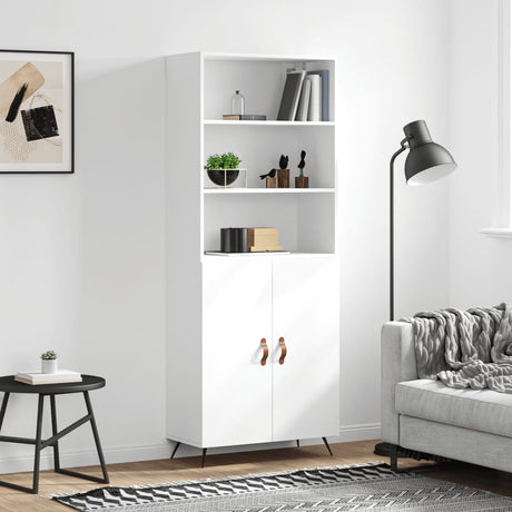 Highboard 69.5X34X180 Cm Engineered Wood