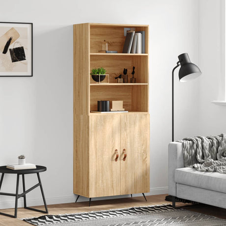 Highboard 69.5X34X180 Cm Engineered Wood