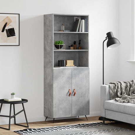Highboard 69.5X34X180 Cm Engineered Wood