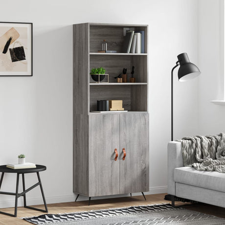 Highboard 69.5X34X180 Cm Engineered Wood