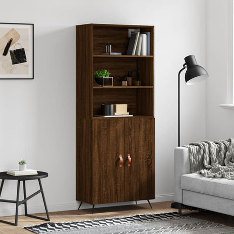 Highboard 69.5X34X180 Cm Engineered Wood