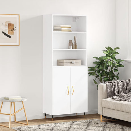Highboard 69.5X34X180 Cm Engineered Wood