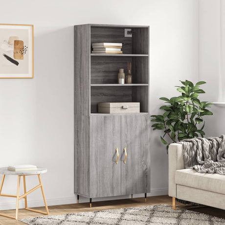 Highboard 69.5X34X180 Cm Engineered Wood