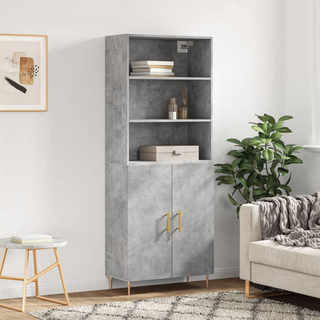 Highboard 69.5X34X180 Cm Engineered Wood