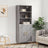 Highboard 69.5X34X180 Cm Engineered Wood