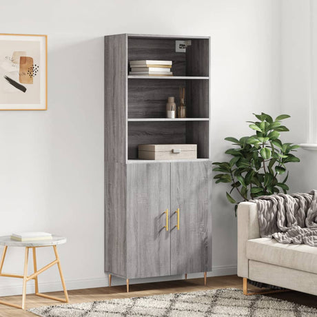Highboard 69.5X34X180 Cm Engineered Wood