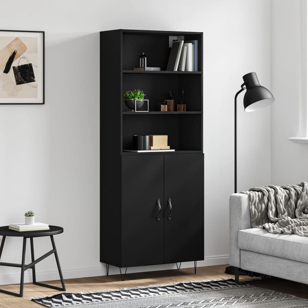 Highboard 69.5X34X180 Cm Engineered Wood