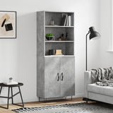 Highboard 69.5X34X180 Cm Engineered Wood