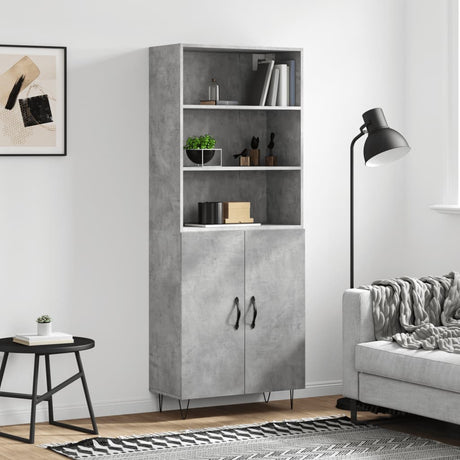 Highboard 69.5X34X180 Cm Engineered Wood