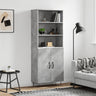 Highboard 69.5X34X180 Cm Engineered Wood
