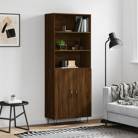 Highboard 69.5X34X180 Cm Engineered Wood