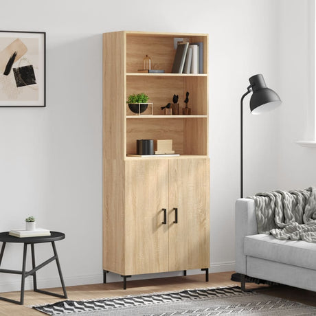 Highboard 69.5X34X180 Cm Engineered Wood