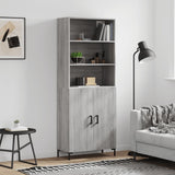 Highboard 69.5X34X180 Cm Engineered Wood