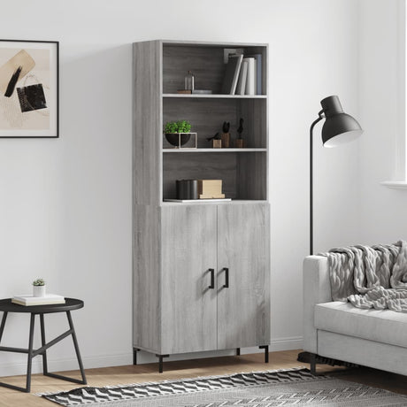 Highboard 69.5X34X180 Cm Engineered Wood