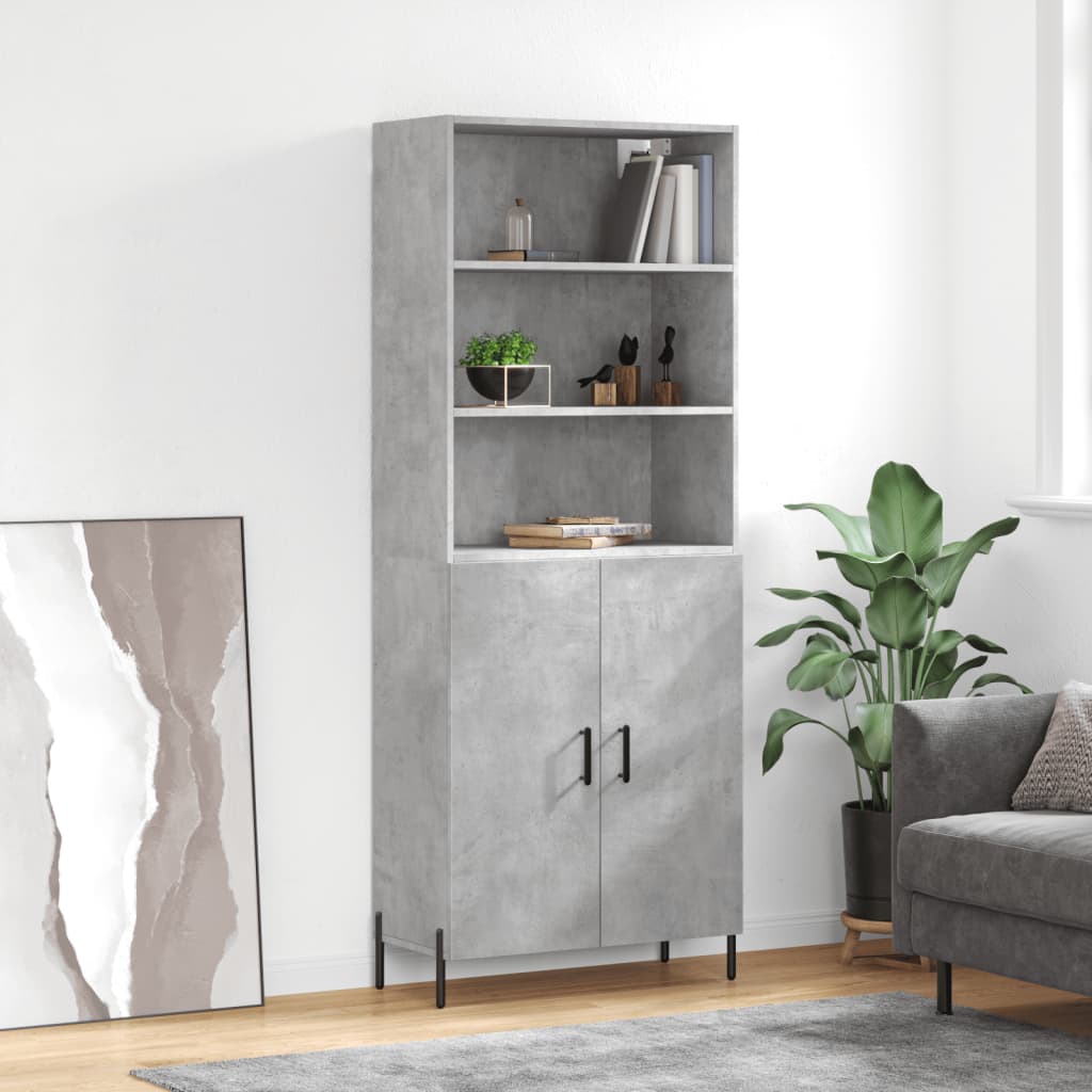 Highboard 69.5X34X180 Cm Engineered Wood