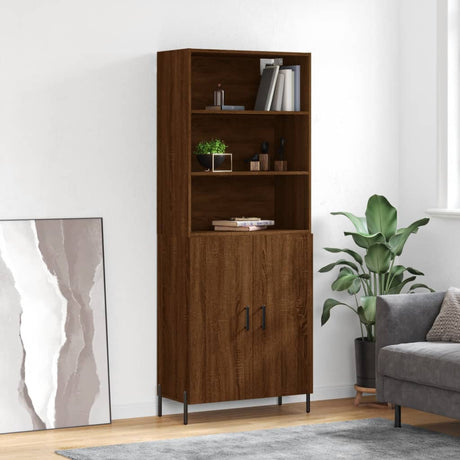 Highboard 69.5X34X180 Cm Engineered Wood
