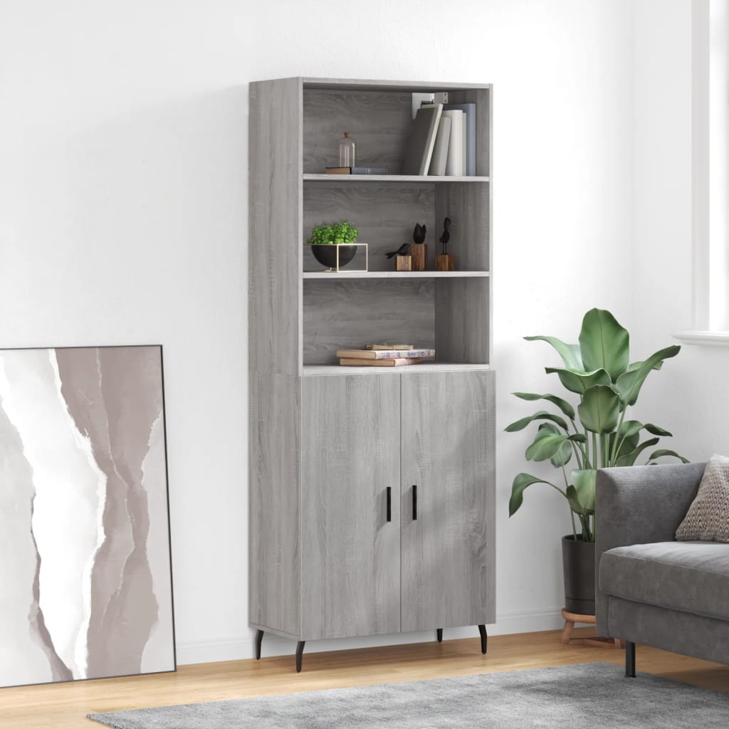 Highboard 69.5X34X180 Cm Engineered Wood