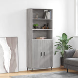Highboard 69.5X34X180 Cm Engineered Wood