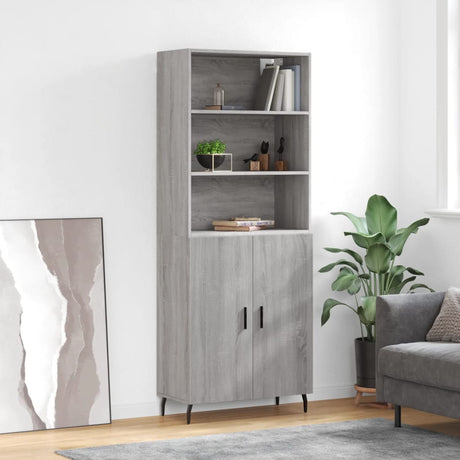 Highboard 69.5X34X180 Cm Engineered Wood