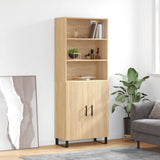 Highboard 69.5X34X180 Cm Engineered Wood