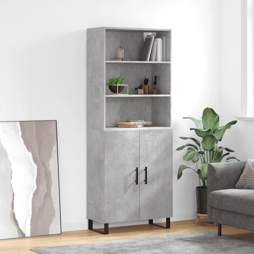 Highboard 69.5X34X180 Cm Engineered Wood