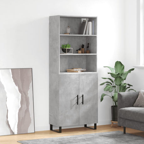 Highboard 69.5X34X180 Cm Engineered Wood