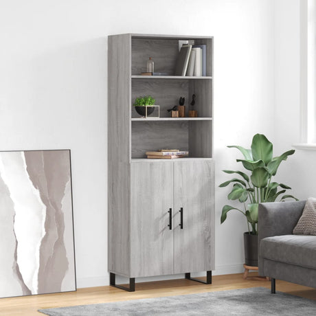 Highboard 69.5X34X180 Cm Engineered Wood