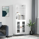 Highboard 69.5X34X180 Cm Engineered Wood