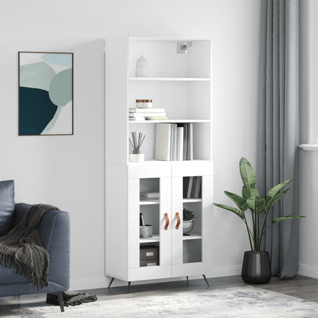 Highboard 69.5X34X180 Cm Engineered Wood