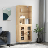 Highboard 69.5X34X180 Cm Engineered Wood
